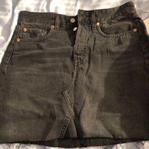 Denim distressed Skirt